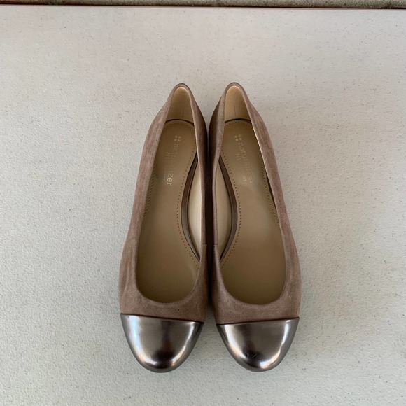 Naturalizer Applause tan leather cap-toe slip on flats Women's Size US 6.5 M - Picture 3 of 9